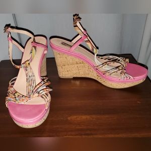 Paul Smith Swirl Wedge Sandal 41 VGC